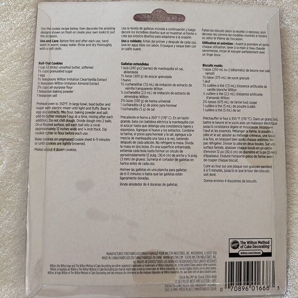 NWT Wilton 6 Piece Nested Heart Shaped Cookie Cutter Set Valentines Day - Picture 4 of 4